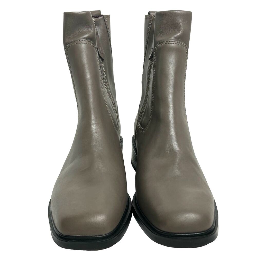 Franco Sarto Gracelyn Leather Square Toe Zip Ankle Boot Size 9.5 Wide NEW - Picture 2 of 10